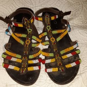 Beaded sandles